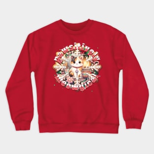 Meowy Catmus Wreath Pawsitively Meowgical 5C4 Crewneck Sweatshirt